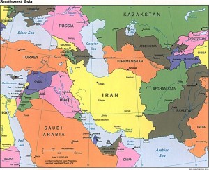 Map of Middle East