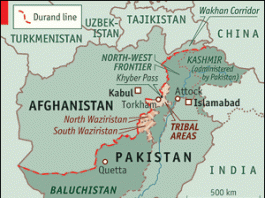 Map of Pakistan and Afghanistan