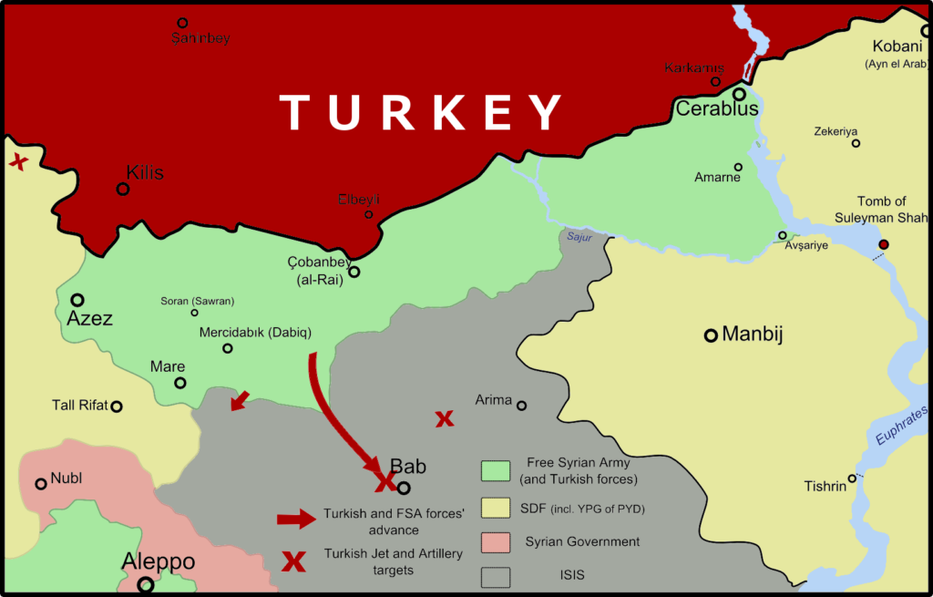 Turkish Offensives in Northern Syria - August 2016