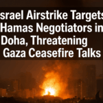 Israel Airstrike Targets Hamas Negotiators In Doha, Threatening Gaza Ceasefire Talks Israeli airstrike targets negotiators in Doha