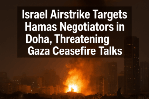 Israeli airstrike targets negotiators in Doha