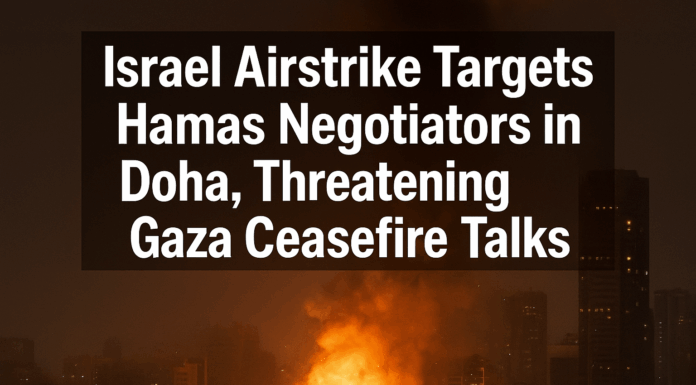 Israeli airstrike targets negotiators in Doha